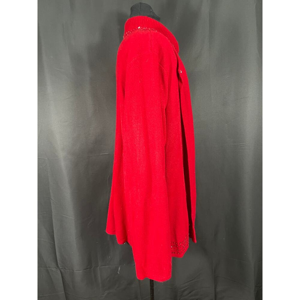 Vintage Red Sweater Set, Sequence, Plus Size 3x M… - image 4